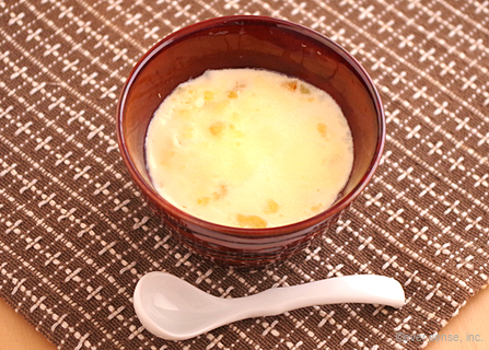 さつまいもの牛乳茶碗蒸し