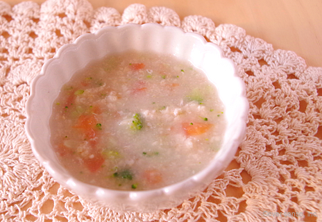 オートミールの野菜スープ風味